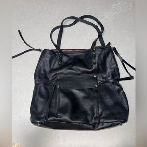 GUC Kooba Black Leather Bag